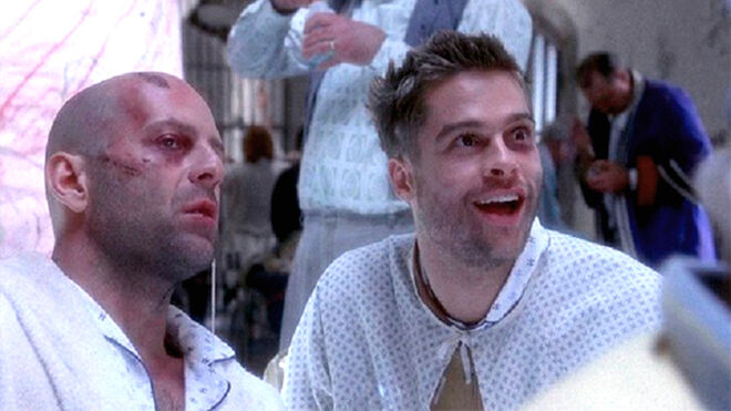 Bruce Willis y Brad Pitt